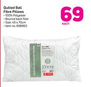 Always Home 45 x 70cm Quilted Ball Fibre Pillows-Each