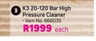 Karcher K3 20-120 Bar High Pressure Cleaner-Each
