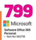 Microsoft Software Office 365 Personal