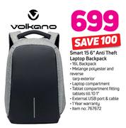 volkano smart laptop backpack