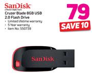 Sandisk Cruzer Blade 8GB USB 2.0 Flash Drive