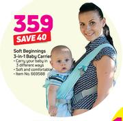 Soft Beginnings 3 In 1 Baby Carrier
