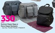 Summer Diaper Bags Or Diane Diaper Backpack-Each