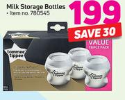 Tomme Tippee Milk Storage Bottles