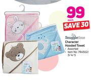 Snuggletime Character Hooded Towel Assorted In Size 3/4/5-Each