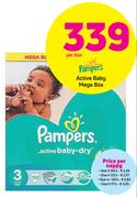 Pampers Active Baby Mega Box-Per Box