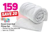 Little One Duvet Inner And Pillow Set-Each