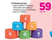 Babygro 10 Stacking Cups-Per Set
