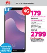 Huawei 5.5" Y7 2018 Smartphone 4G