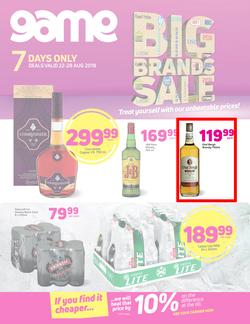 Game Liquor : Big Brand Sales (22 Aug - 28 Aug 2018), page 1