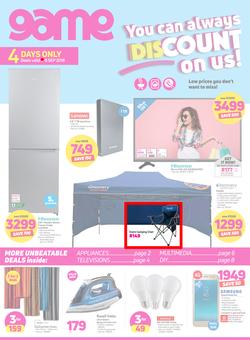 Game : You Can Always Discount On Us (6 Sept - 9 Sept 2018), page 1