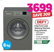 Defy 6kg Front Load Washing Machine (Grey) DAW382