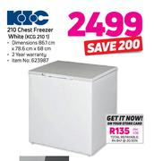 KIC 210Ltr Chest Freezer (White) KCG 210 1