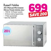 Russell Hobbs 20Ltr Manual Microwave (Mirror Finish) RHMA-20L