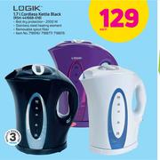 Logik 1.7Ltr Cordless Kettle Black RSH-441668 018-Each