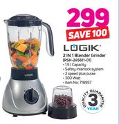 Logik 2 In 1 Blender Grinder RSH-245611-01