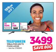 Telefunken 109cm (43") FHD LED TV TLEDD-43FHD