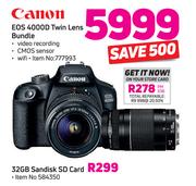 Canon 32GB Sandisk SD Card