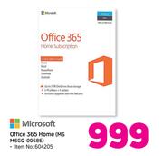 Microsoft Office 365 Home MS M6GQ-00686
