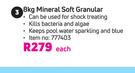 HTH 8Kg Mineral Soft Granular-Each