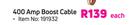 Moto Quip 400 AMP Battery Boost Cable-Each