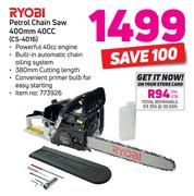 Ryobi Petrol Chain Saw 400mm 40cc CS-4016