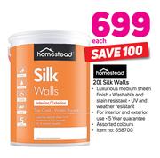 Homestead 20Ltr Silk Walls-Each