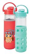 350ml Glass Water Bottle with Sleeve.