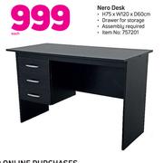 Nero Desk-H75 x W120 x D60cm