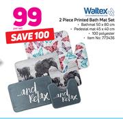 Waltex 2 Piece Bath Mat Set-Per Set