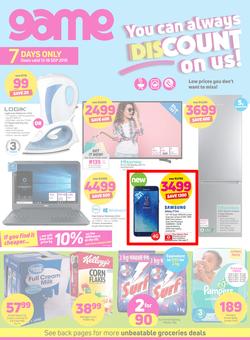 Game : You Can Always Discount On Us (12 Sept - 18 Sept 2018), page 1