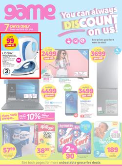 Game : You Can Always Discount On Us (12 Sept - 18 Sept 2018), page 1