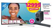 Samsung (139cm) 55" UHD Curved YV 55MU7350 With Free M450 Sound Bar