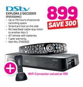 DSTV Explora 2 Decoder PS5100IMC With Free WiFi Connector