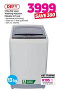Defy 13kg Top Load Washing Machine Metallic DTL149