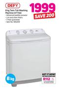Defy 8kg Twin Tub Washing Machine DTT166