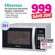 Hisense 28Ltr Electronic Microwave (Metallic) H28MOMME
