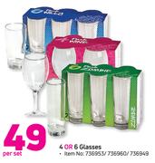 Zombie 4 Or 6 Glasses-Per Set