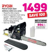 Ryobi Petrol Chain Saw 400mm 40cc(cs-4016)