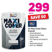 Dulux 5Ltr Maxi Cover Gloss Enamel-Each