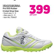 Kookaburra Pro 500 Rubber Cricket Shoe-Per Pair