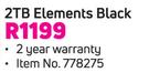 WD 2TB Elements Black