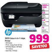 HP 3835 Colours 4 In 1 Inkjet Printer