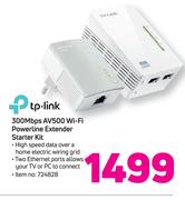 Tp-Link 300Mbps AV500 Wi Fi Powerline Extender Starter Kit