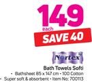 Nortex Bath Towels Softi-Each