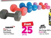 Trojan Soft Touch Dumbbells-Per kg