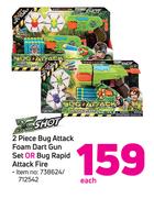 Xshot 2 Piece Bug Attack Foam Dart Gun Set Or Rapid Attack Fire-Each