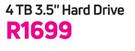 Seagate 4TB 3.5" Hard Drive