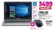 Asus 39cm Intel Celeron Notebook X541NA-GQ278T + Ultra Link Mouse