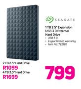 Seagate 2TB 2.5" Hard Drive